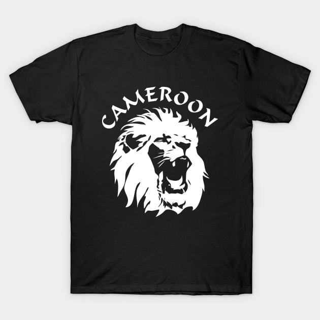 Roaring Lion Face - Cameroon T-Shirt by TMBTM